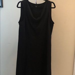 Black cowl neck lands end dress